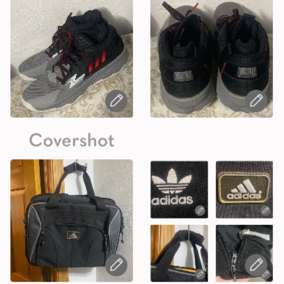 adidas Other - Adidas Bridge City👟Dame 8 sz14+EUC Adidas bag 17x13Lx4.5D